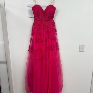 Faviana Glamour Fuchsia Dress